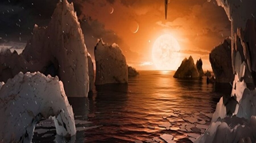 NASA, düşük kütleli ve soğuk bir yıldız olan TRAPPIST-1'in çevresinde dizilen 7 gezegenden 3'ünün yaşam için elverişli koşullara sahip konumda olduğunu duyurmuştu.