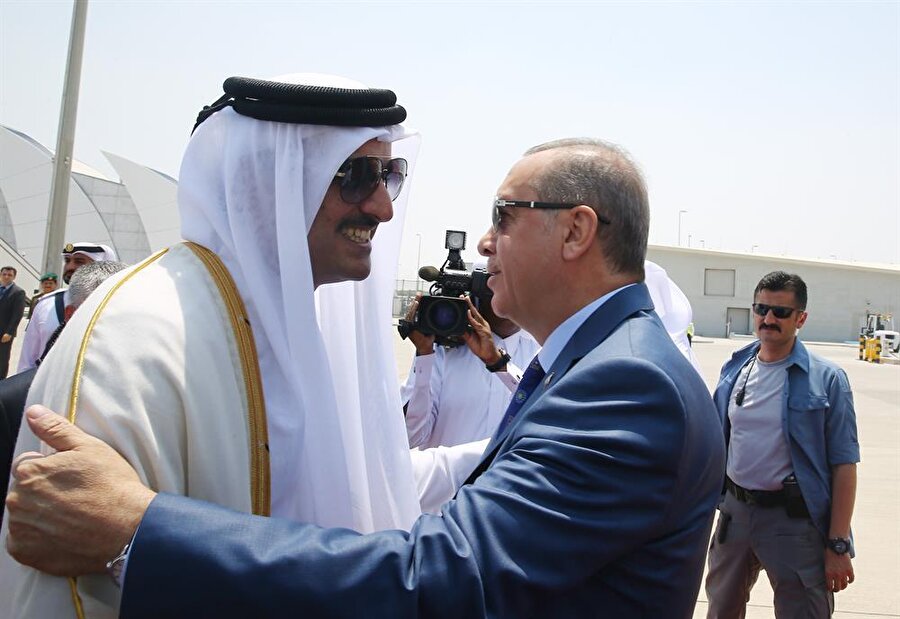  Katar Emiri Şeyh Temim ve Cumhurbaşkanı Erdoğan