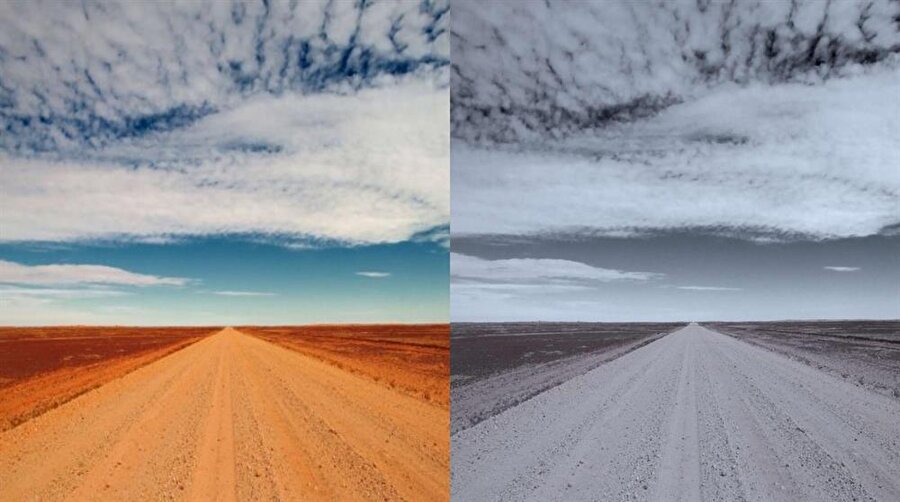 Eğer bir kullanıcı fotoğrafı sol taraftaki gibi renkli atıyorsa normal sağ taraftaki gibi koyu renkte atıyorsa genellikle depresyonda olduğu görülüyor.