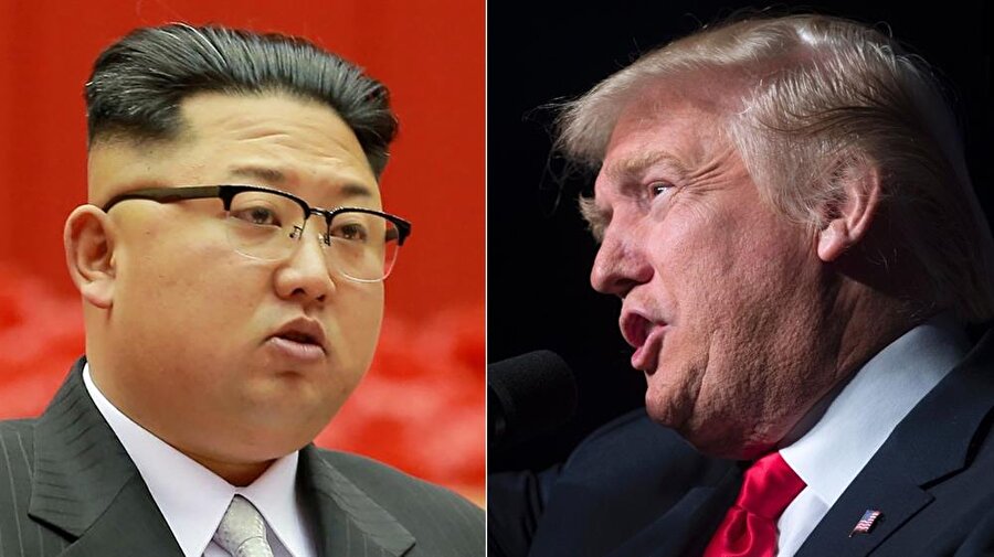 Kuzey Kore lideri Kim Jong-Un ve ABD Başkanı Donald Trump