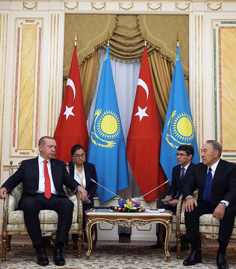Cumhurbaşkanı Erdoğan'ın Kazakistan'a gerçekleştirdiği resmi ziyaret devam ediyor. (Yasin Bülbül / Cumhurbaşkanlığı)