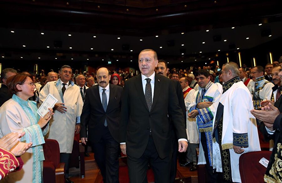 Cumhurbaşkanı Recep Tayyip Erdoğan, Cumhurbaşkanlığı Külliyesi Beştepe Millet Kongre ve Kültür Merkezi'nde 2017-2018 Akademik Yılı Açılış Törenine katıldı