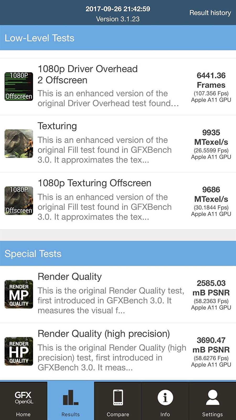 iPhone 8 Plus GeekBench test detayları - 1