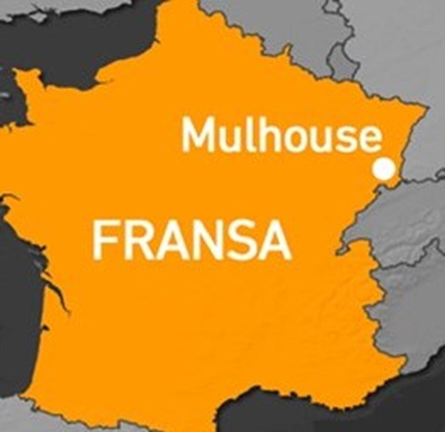 Mulhouse kenti Fransa'nın İsviçre ve Almanya sınırlarının kesişim noktasında yer alıyor