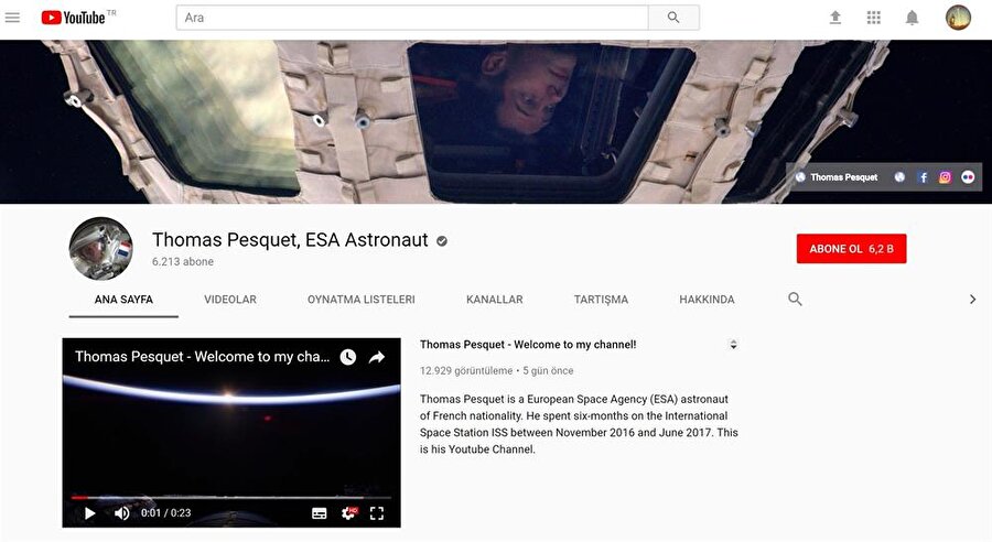 Thomas Pesquet, altı ay boyunca Uluslararası Uzay İstasyonu'nda kalarak birçok farklı görev gerçekleştirmiş durumda. 