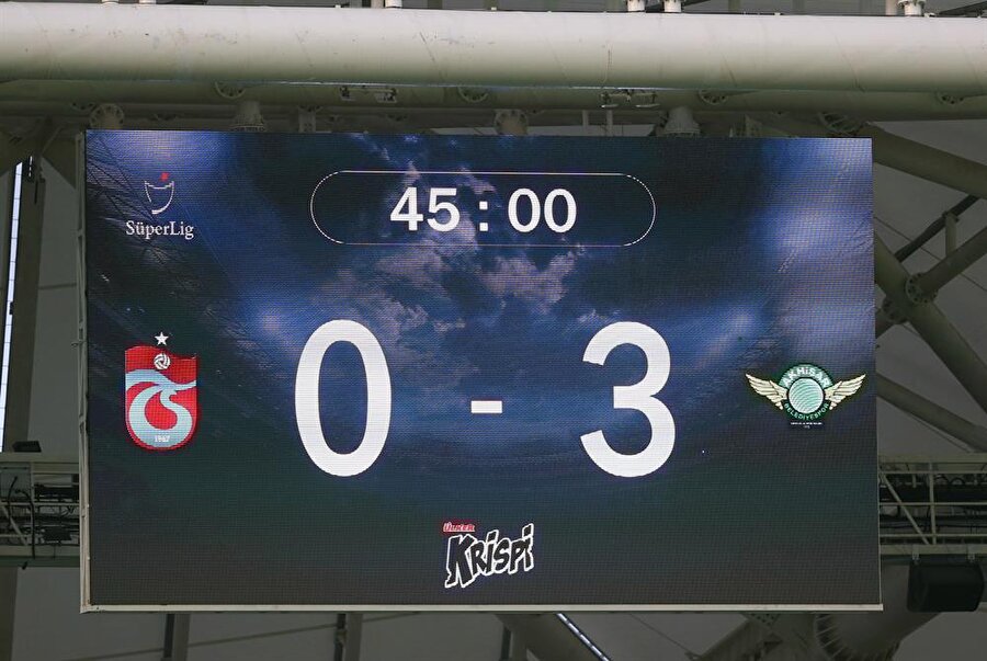 İlk yarı sonucu: 0-3
