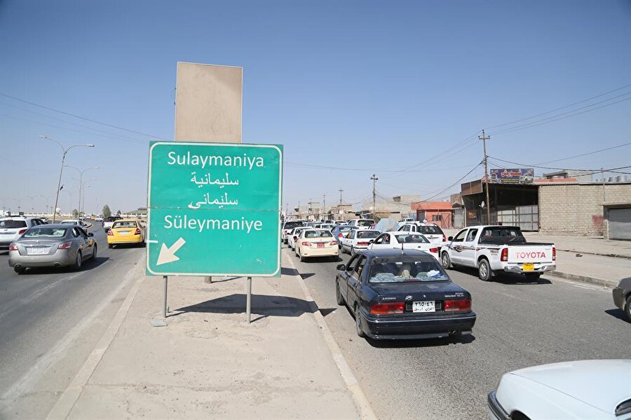 Bazı Kerküklüler çatışmalardan kaçmak için Erbil ve Süleymaniye yoluna doğru harekete geçti.