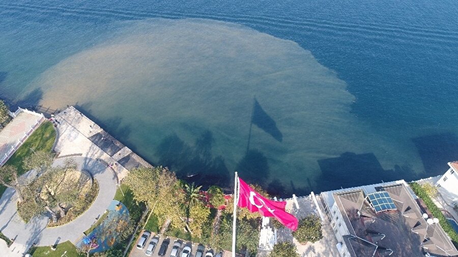 Beylerbeyi kıyısı havadan drone ile görüntülendi.