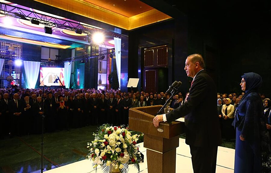 Cumhurbaşkanı Recep Tayyip Erdoğan, 29 Ekim Cumhuriyet Bayramı dolayısıyla Beştepe'de düzenlenen resepsiyonda konuşma yaptı.