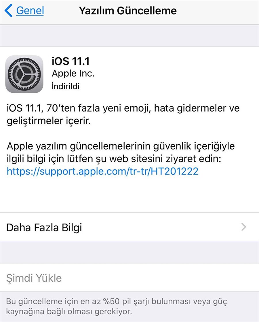 iOS 11.1 güncellemesini yüklemek için öncelikle Ayarlar bölümünden Yazılım Güncelleme kısmına erişmek gerekiyor. 