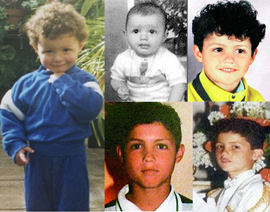 Ronaldo'nun çocukluk fotoğrafları.