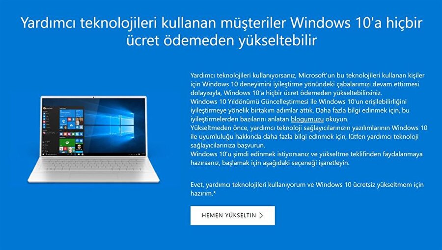Microsoft Windows 10 yükseltme için son tarih 31 Aralık 2017. 