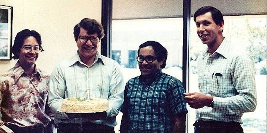 Larry Ellison ve Oracle'ı kuran arkadaşları.