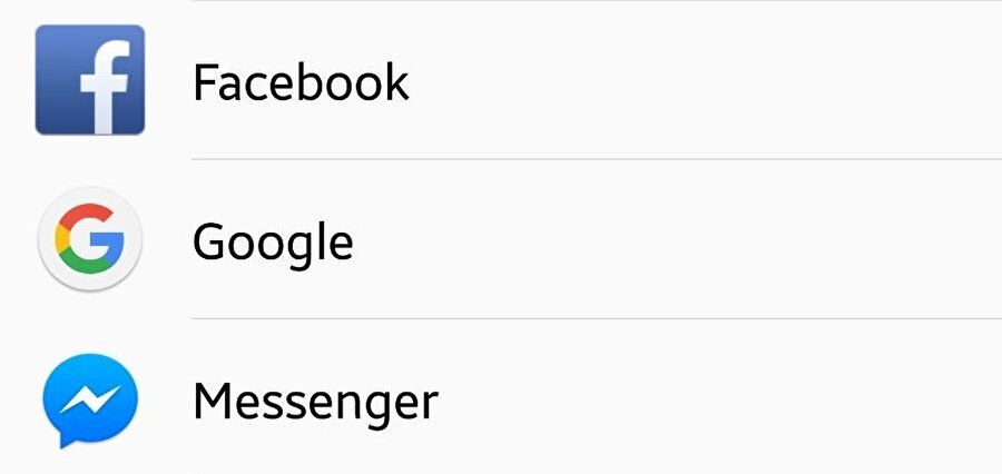 Öncelikle Ayarlar bölümü üzerinden Google seçeneğine tıklamak şart.