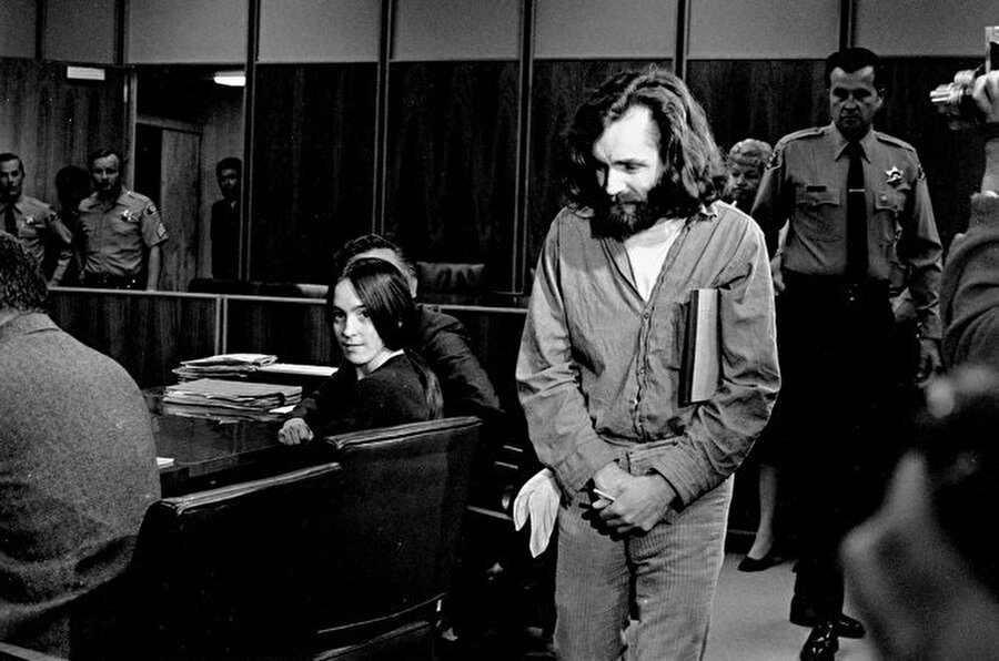 Charles Manson, Ekim 1970'de duruşmada.