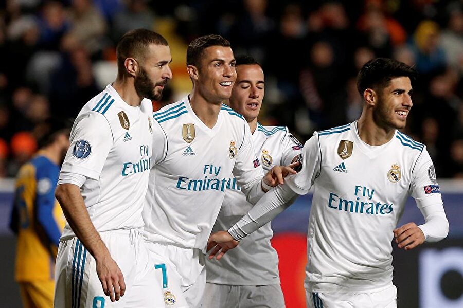 Real Madrid deplasmanda farka koştu. (Fotoğraf: Reuters)