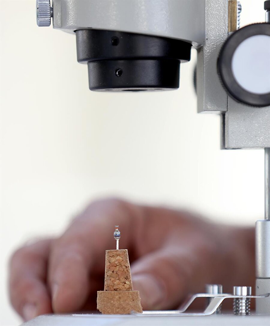 "Mikroskobik" heykeller, ziyaretçiler tarafından büyük ilgi görüyor.