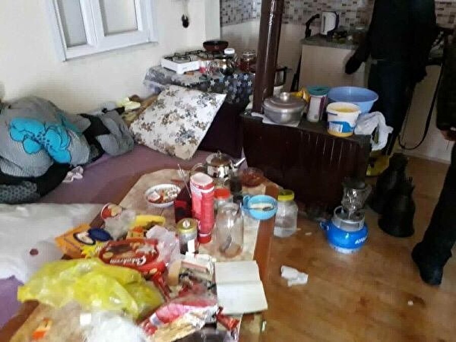 Teröristin yaylada kaldığı ev.