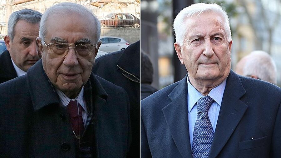 Eski Genelkurmay Başkanı emekli Orgeneral İsmail Hakkı Karadayı (solda) ve eski Genelkurmay 2. Başkanı emekli Orgeneral Çevik Bir(AA)