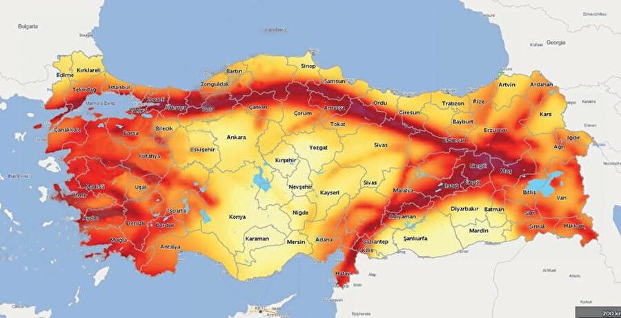 Türkiye'nin yeni deprem haritası