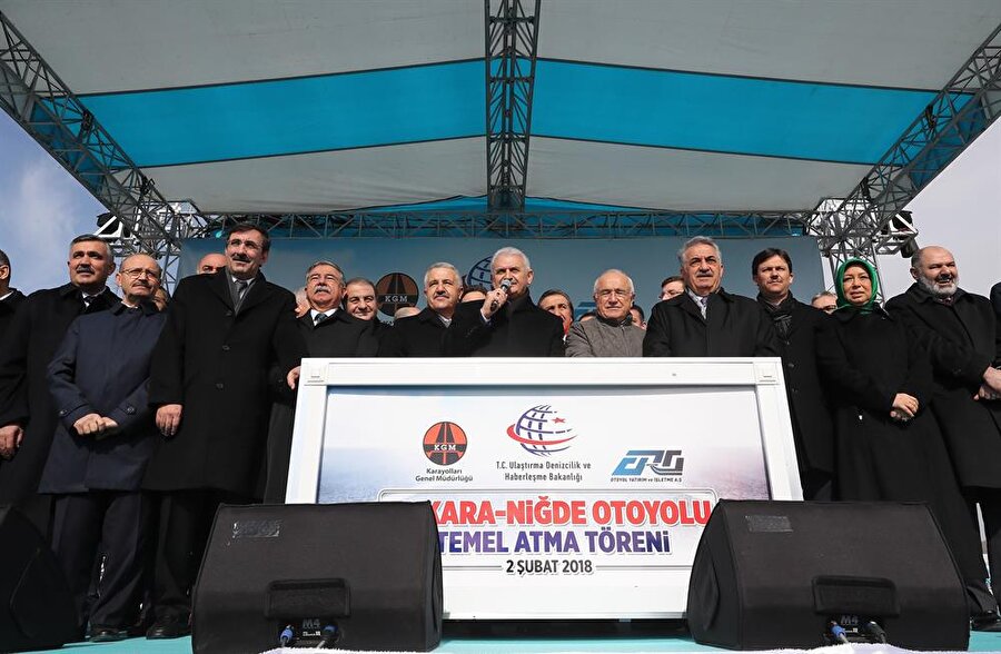 Başbakan Binali Yıldırım, Ankara-Niğde Otoyolu'nun temel atma töreninde konuştu.