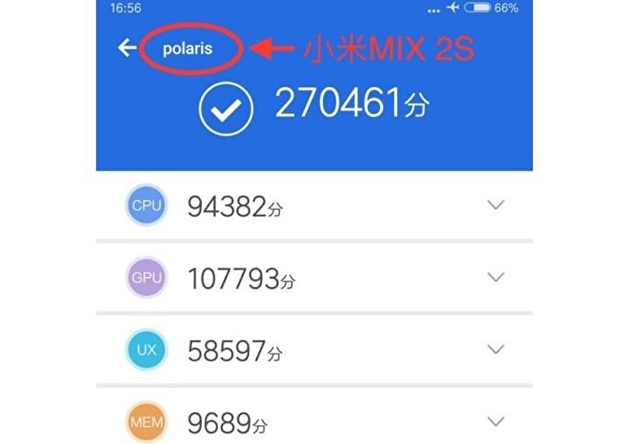Xiaomi Mi Mix 2s'in test sonuçları ortada. AnTuTu Benchmark'ın rakamlarına göre tepe seviyesi yeni model 270461 puan almayı başarmış. 