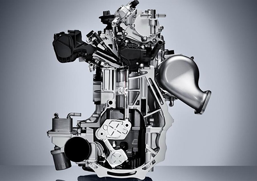 2018 model Infiniti QX50'de kullanılan değişken sıkıştırma oranlı VC-Turbo motor.