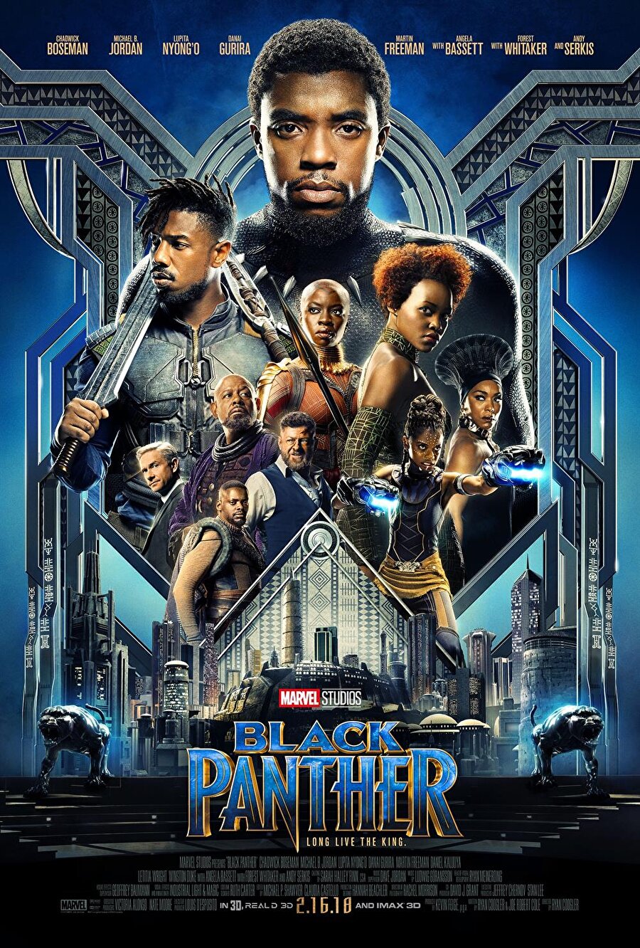 Black Panther filminin afişi. 