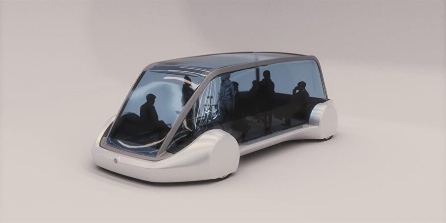 Elon Musk'ın tünelde kullanmayı düşündüğü toplu taşıma araçları. Otomobilin daha az toplu taşımanın daha çok olduğu tüneller. 