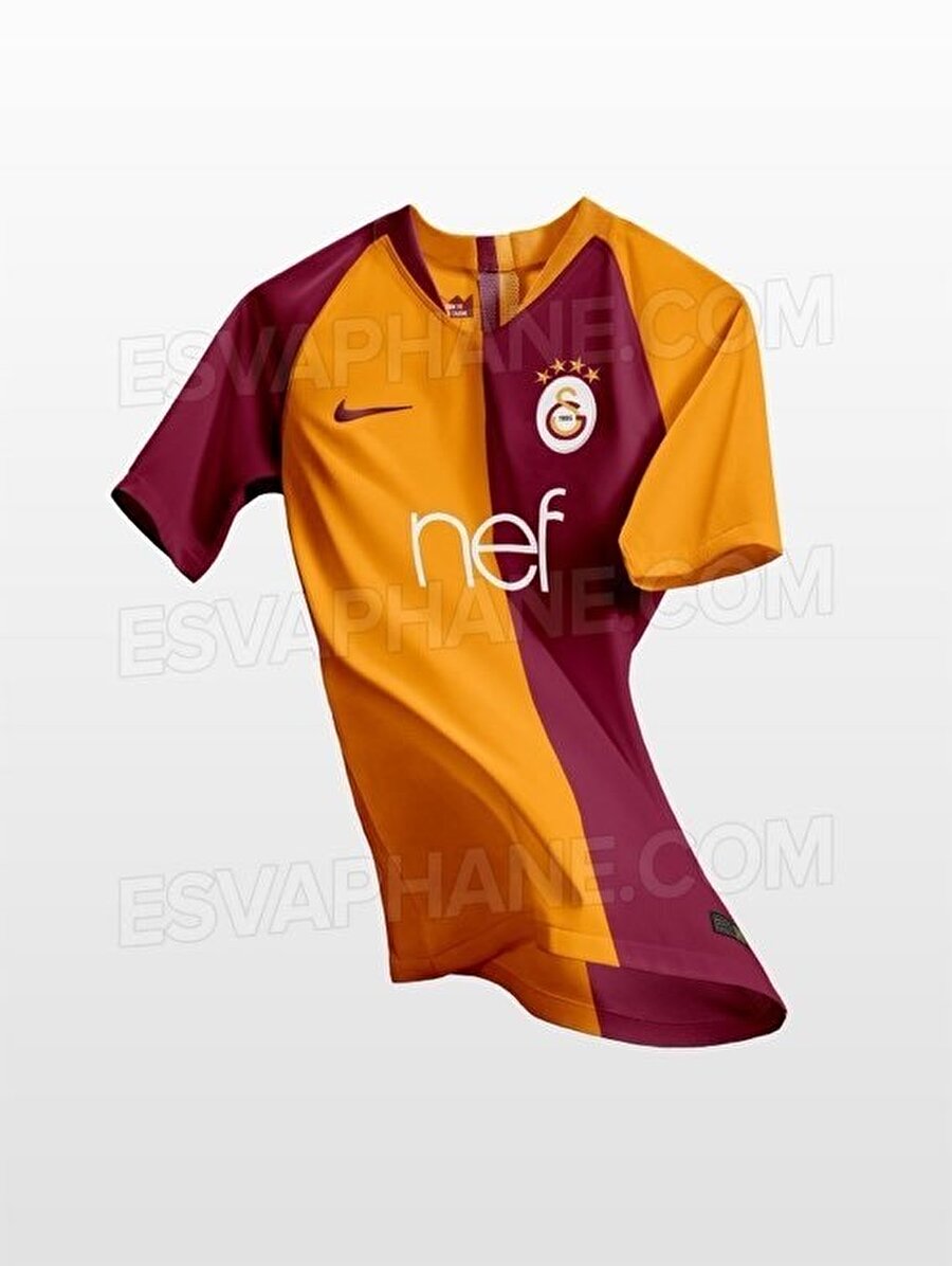 Galatasaray'ın yeni sezonda giyeceği iddia edilen parçalı forma.