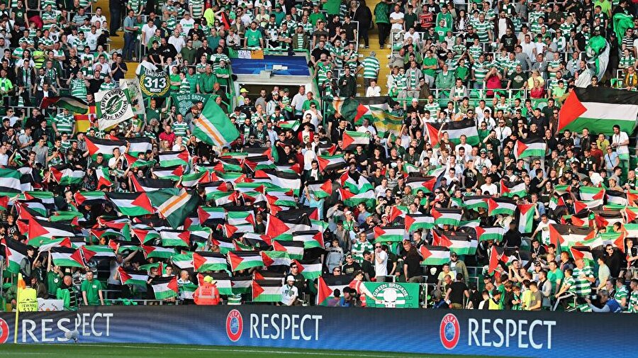 Filistin'i desteklemek amacıyla yapılan bu davranış, UEFA'nın kulübe para cezası vermesine neden oldu.