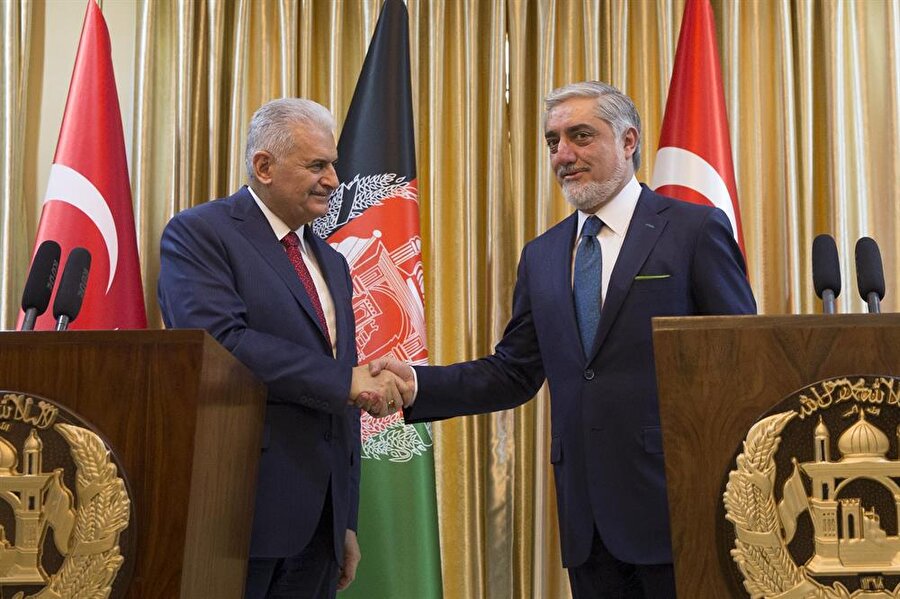 Başbakan Binali Yıldırım ve Afganistan İcra Heyeti Başkanı Abdullah Abdullah