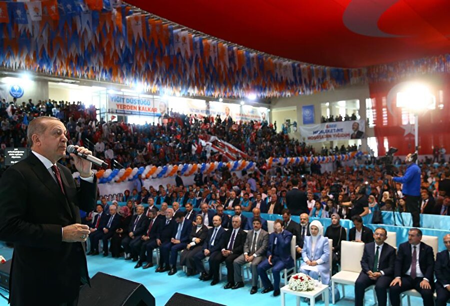 Erdoğan, partisinin Siirt 6. Olağan İl Kongresinde konuştu.