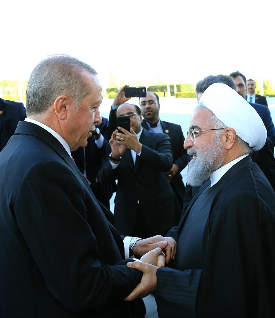 Cumhurbaşkanı Recep Tayyip Erdoğan ve İran Cumhurbaşkanı Hasan Ruhani