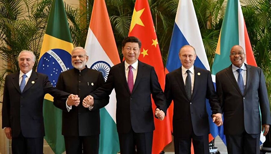 BRICS'i temsil eden bir fotoğraf.