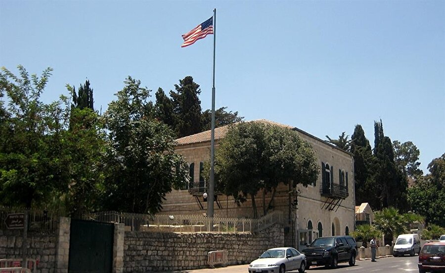 ABD'nin Kudüs Başkonsolosluğu, Arnona semtindeki bu tarihi binada hizmet veriyor.