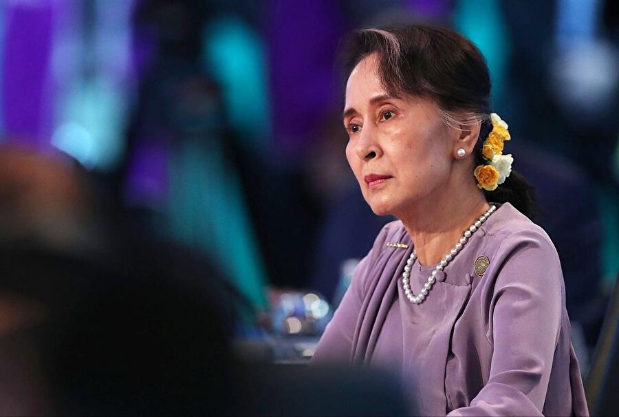 Myanmar Devlet Danışmanı ve Dışişleri Bakanı Aung San Suu Kyi (Reuters)