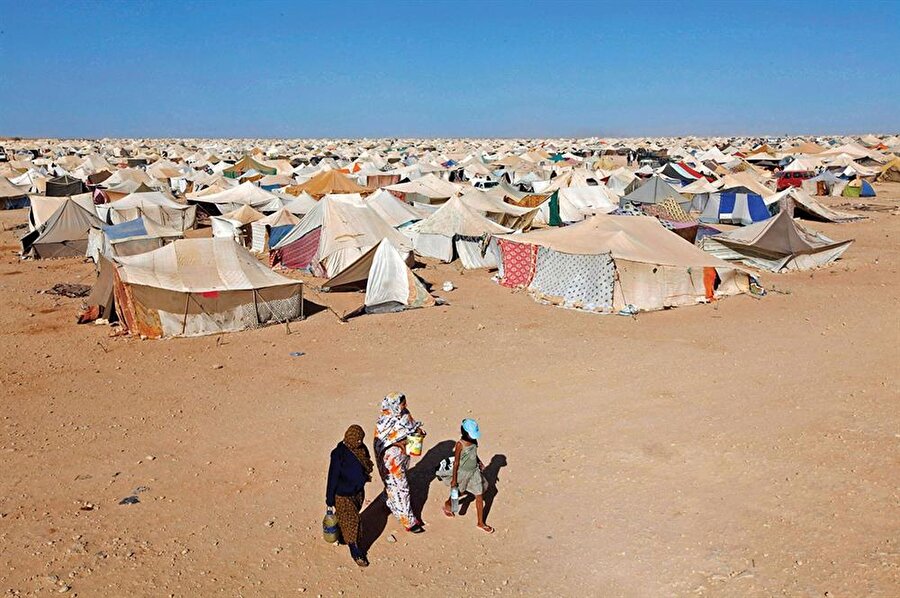 Batı Sahra'da çok sayıda mülteci kampı bulunuyor.