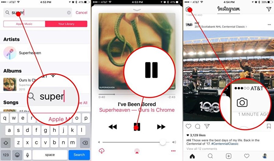 Instagram hikâyelerine müzik eklemek için öncelikle arka planda çalabilen herhangi bir platformda müziği açmak ve duraklatmak gerekiyor. 