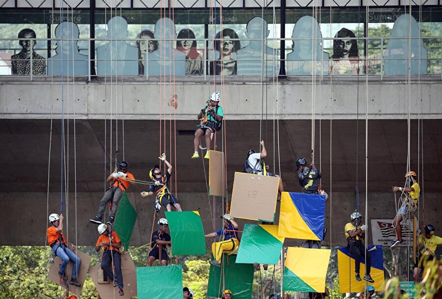 Saatler süren çalışmanın ardından sporcular hedeflerine ulaştı. Fotoğraf: Reuters