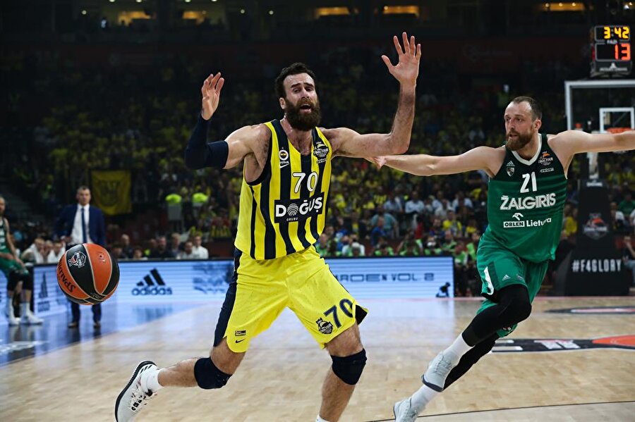 Son dört sezondur Final Four'a kalan Fenerbahçe üst üste üçüncü kez adını finale yazdırdı. Fotoğraf: AA
