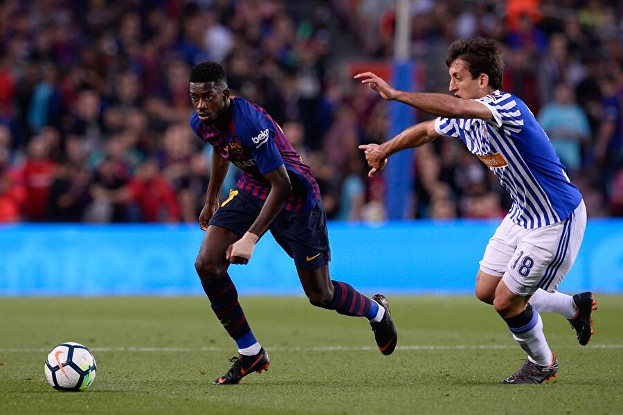 Real Sociedad, Barcelona'yı 1-0 mağlup etti.nFotoğraf: AA