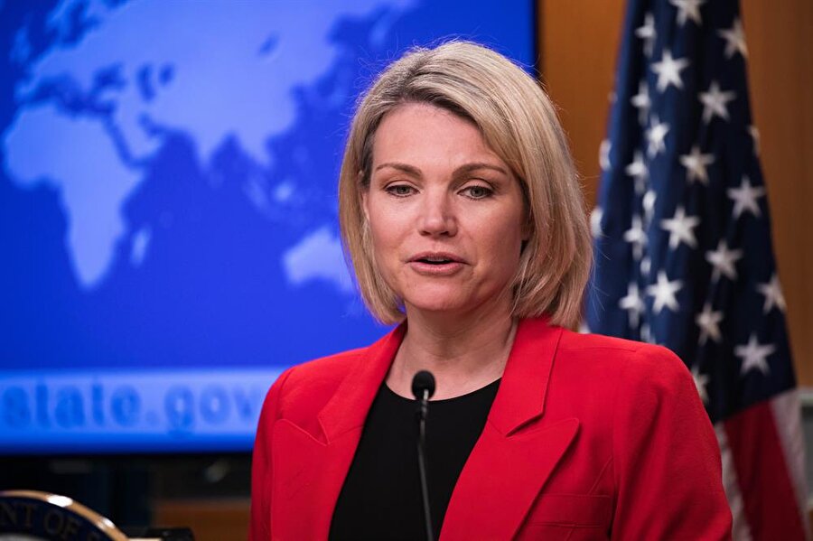 ABD Dışişleri Bakanlığı sözcüsü Heather Nauert, düzenlediği basın toplantısında açıklamalarda bulundu.