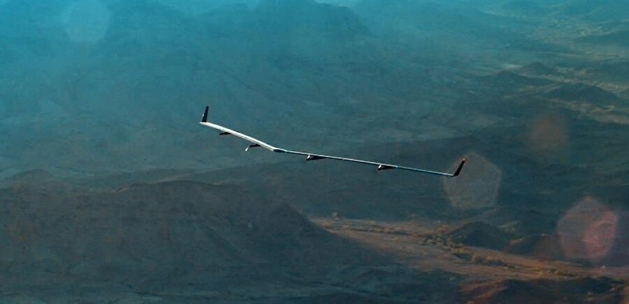 Aquila'nın uçuş testinden bir görüntü. 