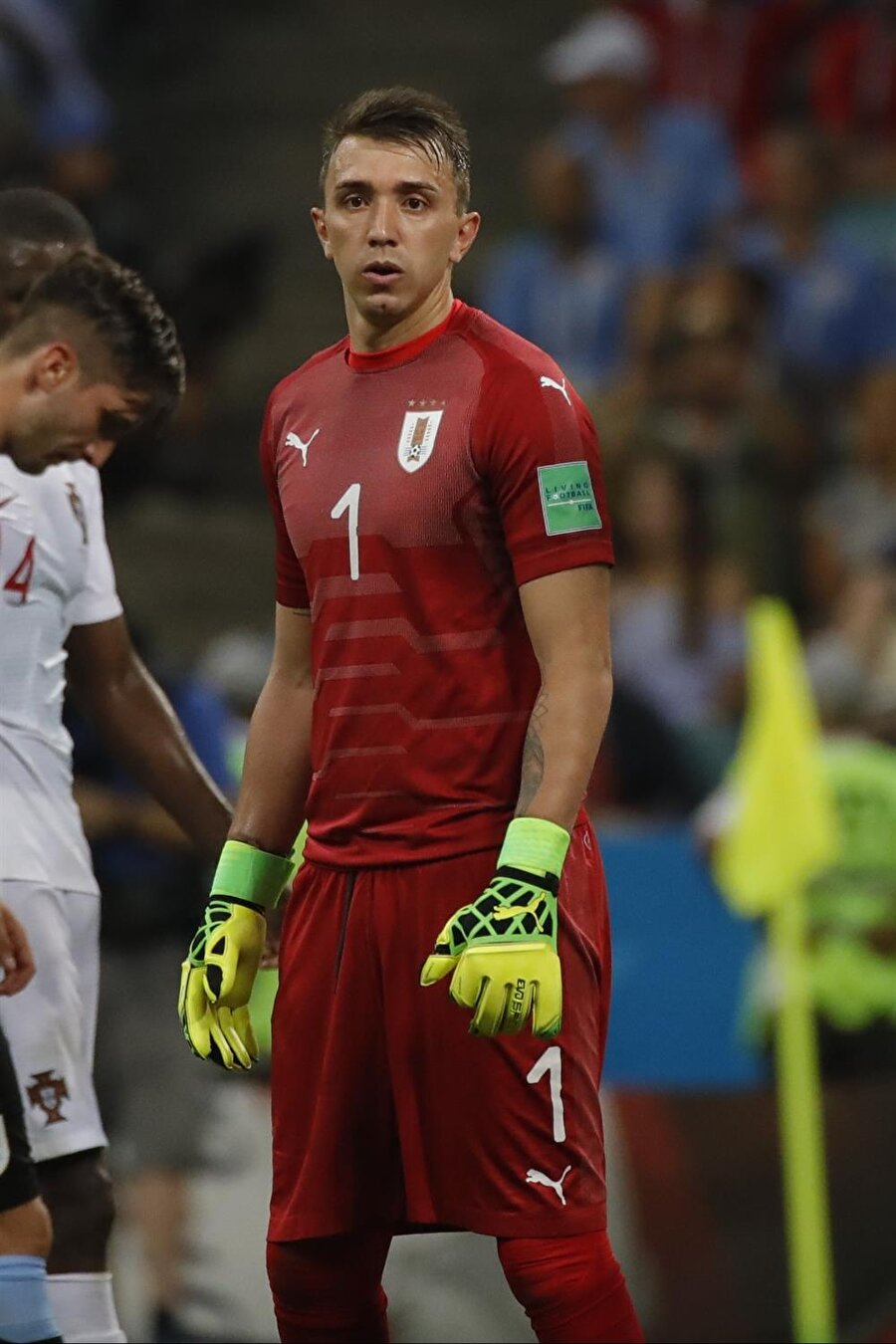 Uruguay kalesini Fernando Muslera koruyor.nFotoğraf: AA