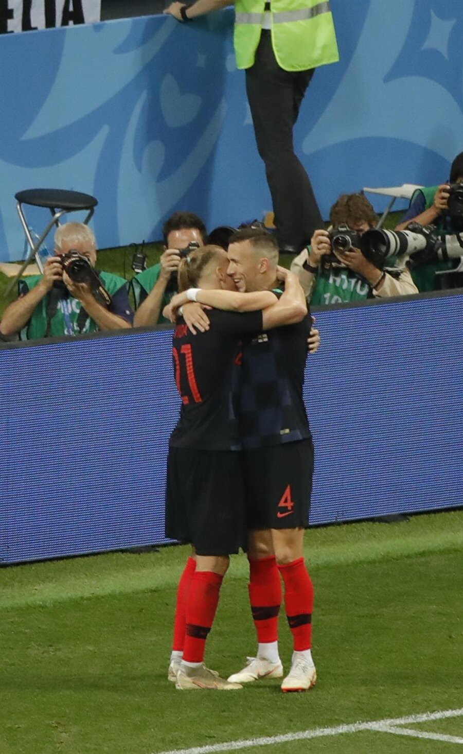 Hırvatistan, 2018 Dünya Kupası finalinde Fransa'nın rakibi oldu. nFotoğraf: AA