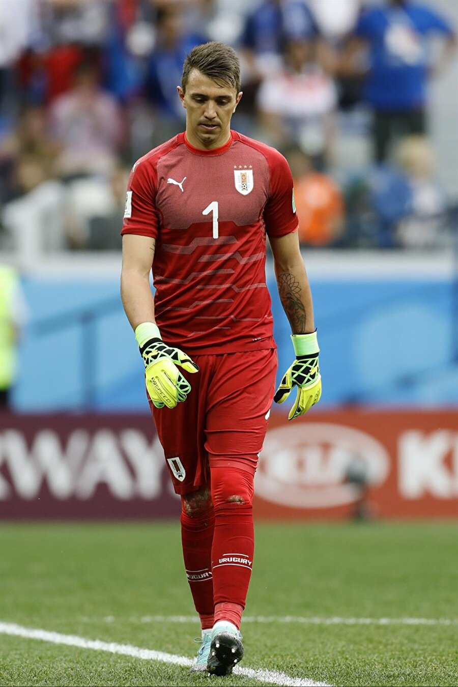 Muslera, 2018 Dünya Kupası'nda Uruguay adına rekorları altüst etti.