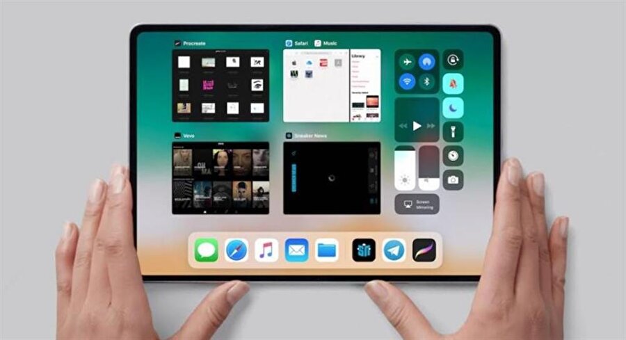 Yeni iPad tasarımının iPhone X'dakine benzer şekilde sunulması söz konusu. 