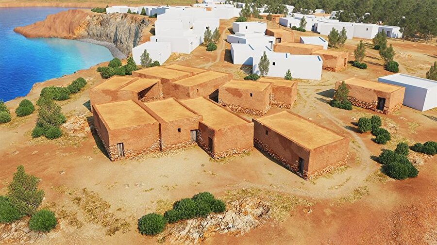 İspanya'nın Ibiza bölgesinde, Fenikelilerden kalma bir kasabanın restore edilmiş hali.