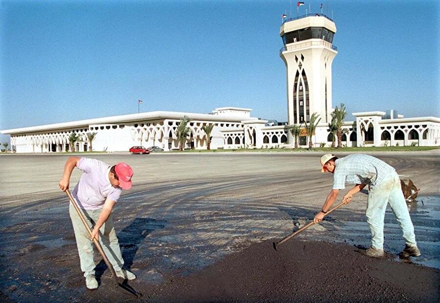 Gazze Havaalanı, resmî açılışa hazırlanırken... 